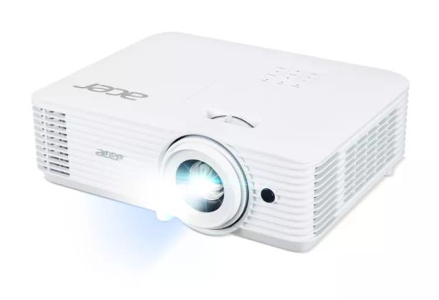Мултимедиен проектор Acer Projector H6805BDa, DLP, 4K UHD (3840x2160), 4000 ANSI Lm, 20 000:1, 3D ready, HDR Comp., 24/7 oper., smart AptoidTV, 2xHDMI, VGA in, RS232, Audio in/out, 10W, 3.2Kg, Wireless dongle included, Bag, White + Logitech Wireless 