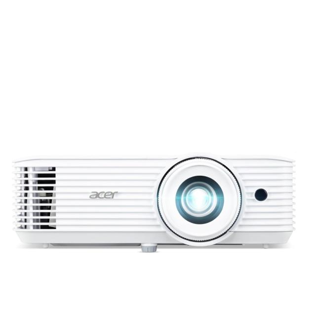 Мултимедиен проектор Acer Projector H6546Ki, DLP, 1080p (1920x1080), 5200 ANSI Lm, 10 000:1, 3D, 24/7 operation, Auto Keystone, DC power on, 2xHDMI, RS232, Audio in/out, WiFi (kit incl.), Bag, 1x3W, 2.95Kg, White + Logitech Wireless Presenter R400