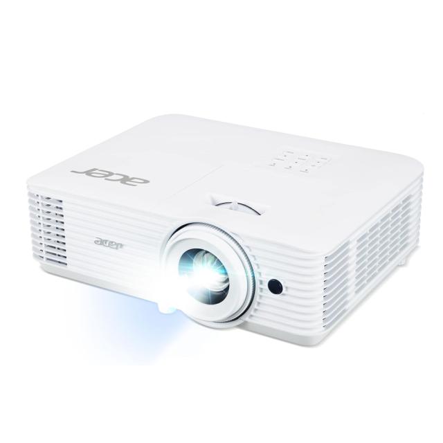 Мултимедиен проектор Acer Projector H6546Ki, DLP, 1080p (1920x1080), 5200 ANSI Lm, 10 000:1, 3D, 24/7 operation, Auto Keystone, DC power on, 2xHDMI, RS232, Audio in/out, WiFi (kit incl.), Bag, 1x3W, 2.95Kg, White + Logitech Wireless Presenter R400