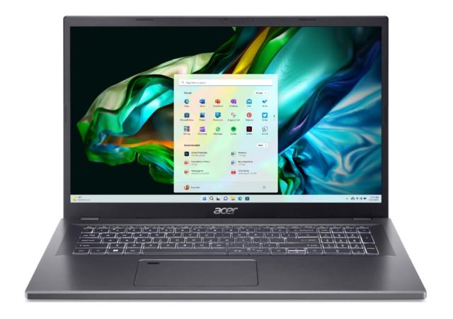 Лаптоп Acer Aspire 5 A517-58GM-74TF, Intel Core i7 1355U 10C (1.7GHz up to 5GHz, 12 MB), 17.3" FHD IPS, 16GB DDR4 (1 slot free), 512GB SSD, NVIDIA GeForce RTX2050 4GB, Free DOS