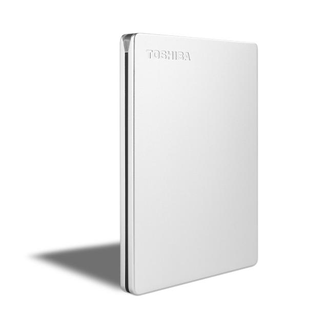 Твърд диск Toshiba Canvio Slim 2TB Silver ( 2.5", USB 3.2 )