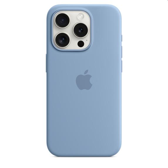 Калъф Apple iPhone 15 Pro Silicone Case with MagSafe - Winter Blue