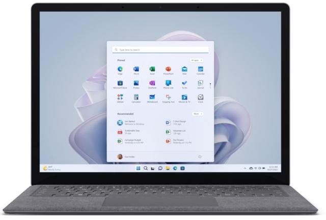 Лаптоп Microsoft Surface Laptop 5, Intel Core i5-1235U, 13.5" (2256 x 1504) PixelSense Display, Intel Iris Xe Graphics, 16GB RAM, 512GB SSD, Windows 11 Home, Platinum