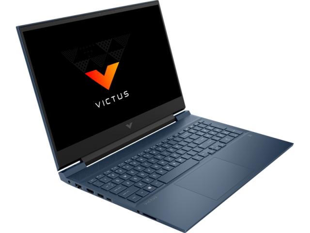 Лаптоп Victus 16-s0005nu Performance Blue, Ryzen 5 7640Hs(up to 5GHz/16MB/6C), 16.1"FHD AG IPS 250nits 144Mhz, 16GB 5600Mhz 2DIMM, 512GB PCIe SSD, NVIDIA GeForce RTX 4050 6GB, Wi-Fi 6 + BT 5.3, RGB Backlit Kbd, 4C Batt, Free DOS