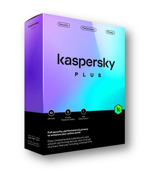 Лиценз за ползване на програмен продукт Kaspersky Plus Eastern Europe  Edition. 1-Device 2 year Base Download Pack