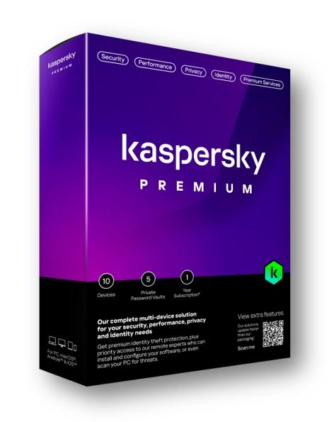 Лиценз за ползване на програмен продукт Kaspersky Premium + Customer Support Eastern Europe  Edition. 10-Device 2 year Base Download Pack