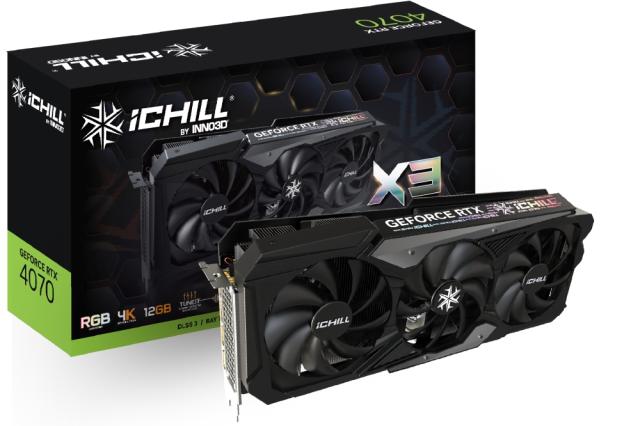 Видео карта Inno3D GeForce RTX 4070 12GB GDDR6 iChill X3