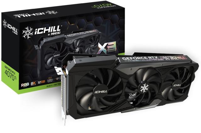Видео карта Inno3D GeForce RTX 4070 Ti 12GB GDDR6 iChill X3