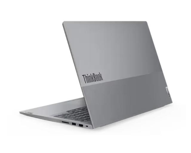 Лаптоп Lenovo ThinkBook 16 G6 Intel Core i5-1335U (up to 4.6GHz, 12MB), 8GB DDR5 5200MHz, 512GB SSD, 16" WUXGA (1920x1200) IPS AG, Intel Iris Xe Graphics Functions, WLAN, BT, FHD&IR Cam, Backlit KB, Arctic Grey, DOS, 3Y onsite
