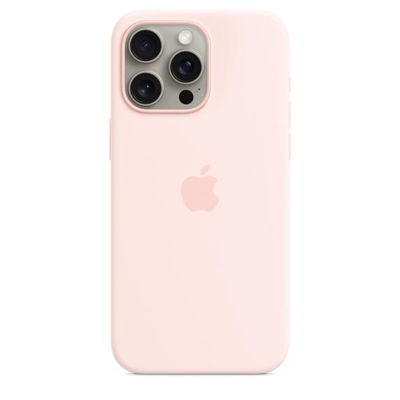Калъф Apple iPhone 15 Pro Max Silicone Case with MagSafe - Light Pink