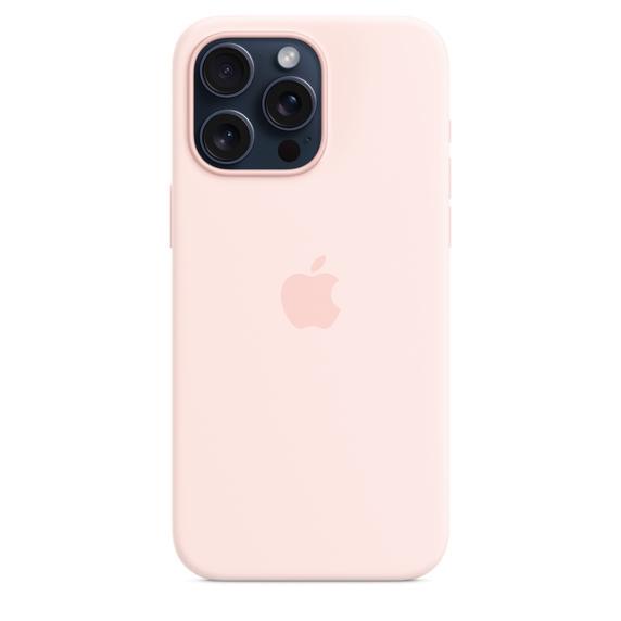 Калъф Apple iPhone 15 Pro Max Silicone Case with MagSafe - Light Pink