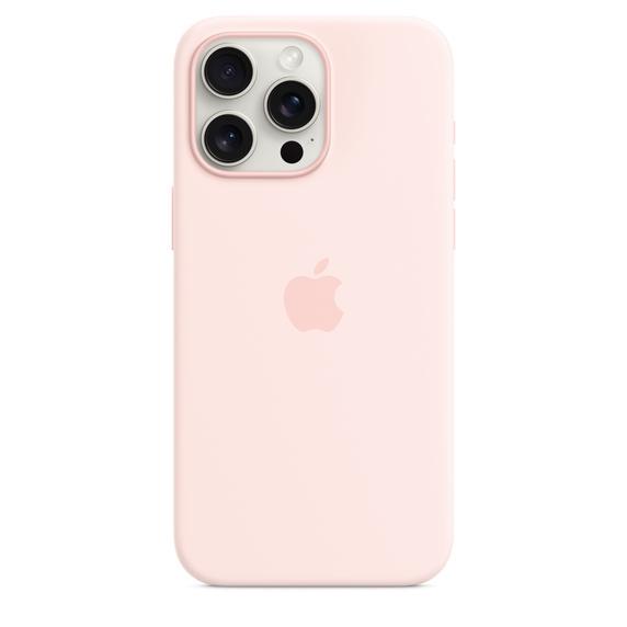 Калъф Apple iPhone 15 Pro Max Silicone Case with MagSafe - Light Pink