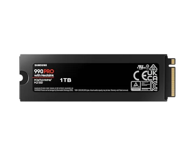 Samsung SSD 990 PRO 1TB Heatsink PCIe 4.0 NVMe