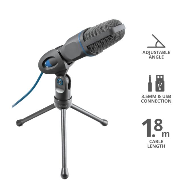 Микрофон TRUST Mico USB Microphone for PC and laptop