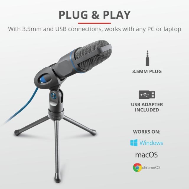 Микрофон TRUST Mico USB Microphone for PC and laptop