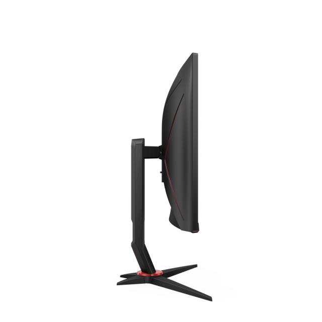 Монитор AOC CQ27G2S/BK, 27" Curved 1500R VA WLED, 2560x1440@165Hz, 4ms GtG, 1ms MPRT, 250cd m/2, 3000:1, DCR 80M:1, Adaptive Sync, FlickerFree, Low Blue Light, Tilt, Height Adjust, Swivel, 2xHDMI, DP