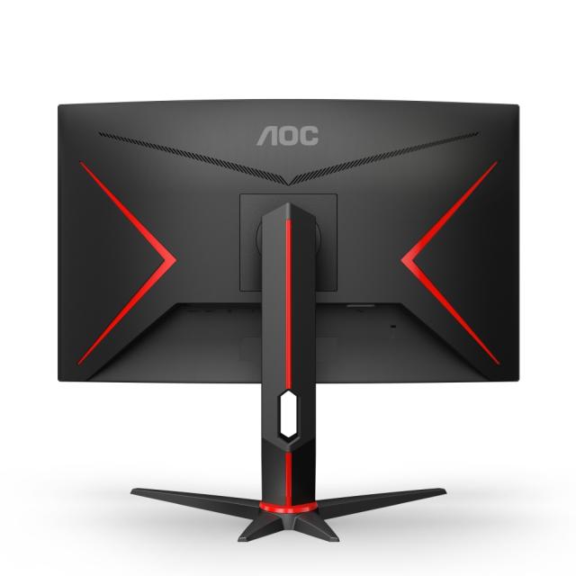 Монитор AOC CQ27G2S/BK, 27" Curved 1500R VA WLED, 2560x1440@165Hz, 4ms GtG, 1ms MPRT, 250cd m/2, 3000:1, DCR 80M:1, Adaptive Sync, FlickerFree, Low Blue Light, Tilt, Height Adjust, Swivel, 2xHDMI, DP