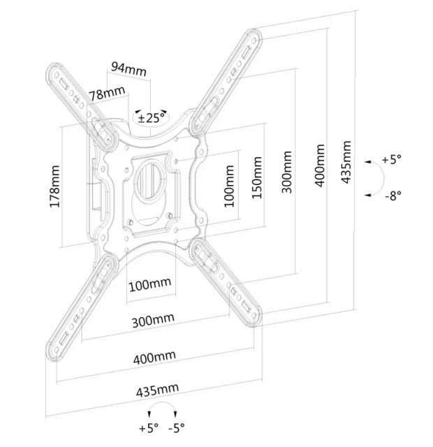 Стойка Neomounts by NewStar Flat Screen Wall Mount (tiltable)