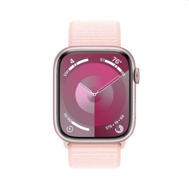 Часовник Apple Watch Series 9 GPS + Cellular 45mm Pink Aluminium Case with Light Pink Sport Loop
