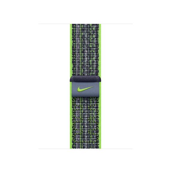 Каишка за часовник Apple 41mm Bright Green/Blue Nike Sport Loop