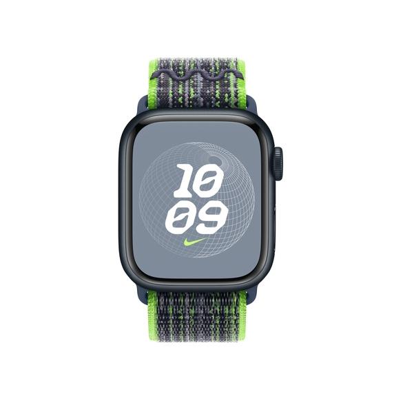 Каишка за часовник Apple 41mm Bright Green/Blue Nike Sport Loop