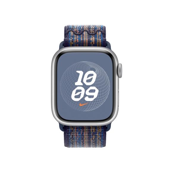 Каишка за часовник Apple 41mm Game Royal/Orange Nike Sport Loop