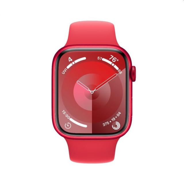 Часовник Apple Watch Series 9 GPS 45mm (PRODUCT)RED Aluminium Case with (PRODUCT)RED Sport Band - S/M