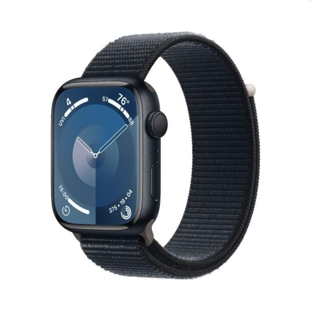 Часовник Apple Watch Series 9 GPS 45mm Midnight Aluminium Case with Midnight Sport Loop