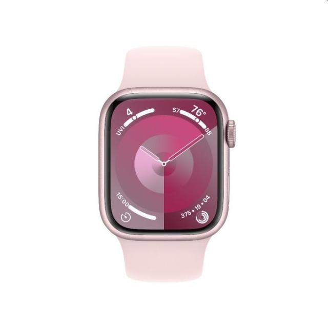 Часовник Apple Watch Series 9 GPS + Cellular 41mm Pink Aluminium Case with Light Pink Sport Band - S/M