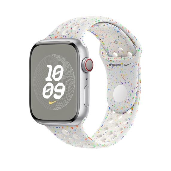 Каишка за часовник Apple 45mm Pure Platinum Nike Sport Band - S/M