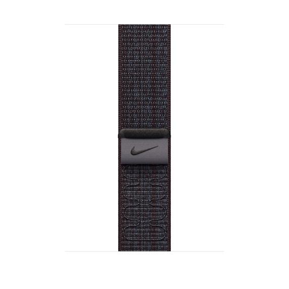 Каишка за часовник Apple 45mm Black/Blue Nike Sport Loop