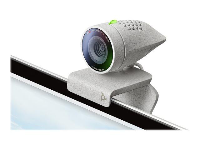Уеб камера POLY Studio P5, микрофон, 1080p(Full HD)/30fps, 4x zoom/EPTZ, USB 2.0, wireless headset adapter, LED indicate, Бял - 2200-87070-001а