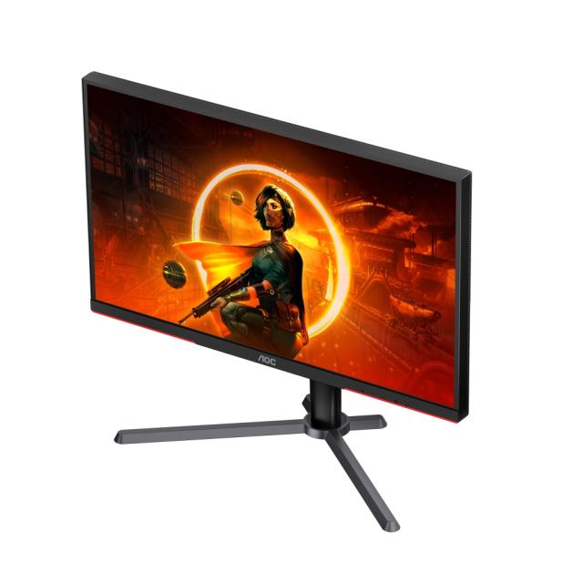 Монитор AOC Q27G3XMN/BK, 27" IPS MiniLED, 2560x1440@180Hz, 1ms GtG, 1000cd/m2, 3000:1, DCR 80M:1, Adaptive Sync, FlickerFree, Low Blue Light, Tilt, Height Adjust, Pivot, Swivel, 2xHDMI, DP