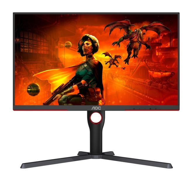 Монитор AOC U27G3X/BK, 27" IPS WLED, 3840x2160@160Hz, 1ms GtG, 1ms MPRT, 400cd m/2, 1000:1, DCR 80M:1, Adaptive Sync, FlickerFree, Low Blue Light, Tilt, Height Adjust, Pivot, Swivel, 2xHDMI, DP