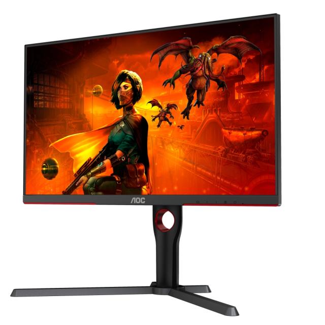 Монитор AOC U27G3X/BK, 27" IPS WLED, 3840x2160@160Hz, 1ms GtG, 1ms MPRT, 400cd m/2, 1000:1, DCR 80M:1, Adaptive Sync, FlickerFree, Low Blue Light, Tilt, Height Adjust, Pivot, Swivel, 2xHDMI, DP