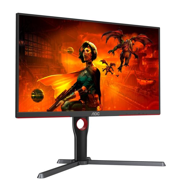 Монитор AOC U27G3X/BK, 27" IPS WLED, 3840x2160@160Hz, 1ms GtG, 1ms MPRT, 400cd m/2, 1000:1, DCR 80M:1, Adaptive Sync, FlickerFree, Low Blue Light, Tilt, Height Adjust, Pivot, Swivel, 2xHDMI, DP