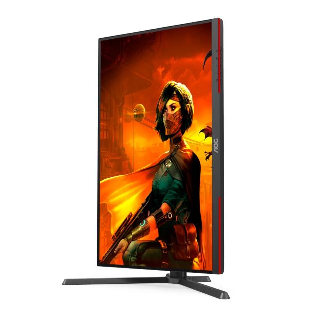 Монитор AOC U27G3X/BK, 27" IPS WLED, 3840x2160@160Hz, 1ms GtG, 1ms MPRT, 400cd m/2, 1000:1, DCR 80M:1, Adaptive Sync, FlickerFree, Low Blue Light, Tilt, Height Adjust, Pivot, Swivel, 2xHDMI, DP