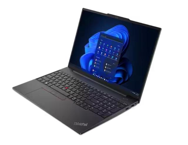 Лаптоп Lenovo ThinkPad E16 G1 Intel Core i5-1335U (up to 4.6GHz, 12MB), 16GB (8+8) DDR4 3200MHz, 512GB SSD, 16" WUXGA (1920x1200) IPS AG, Intel Iris Xe Graphics, WLAN, BT, 1080p&IR Cam, Backlit KB, FPR, Graphite Black, Win11Pro, 3Y