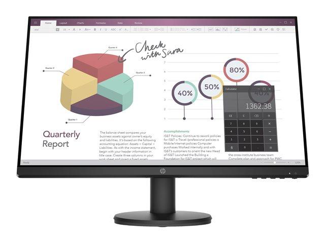 HP P24v G4 23.8inch IPS Monitor FHD 1920x1080 16:9 250cd/m2 1000:1 5ms GtG 1xHDMI1.4 1xVGA Black 3Y War. 9TT78AA#ABB