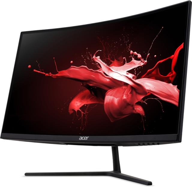 Монитор Acer Nitro EI322QURPbmiippx, 31.5" Curved 1500R VA LED, ZeroFrame, FreeSync, DisplayHDR 400, 1ms (VRB), 100M:1, 320nits, 2560x1440 WQHD, 144Hz (max 165Hz), 2xHDMI, 2xDP, Audio out, 2x2W, Tilt, Black