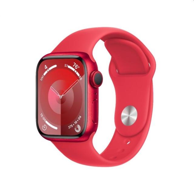 Часовник Apple Watch Series 9 GPS 41mm (PRODUCT)RED Aluminium Case with (PRODUCT)RED Sport Band - M/L
