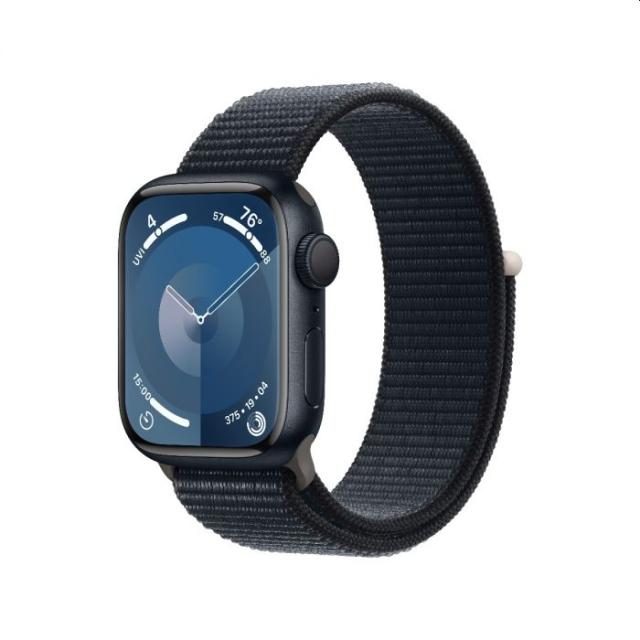 Часовник Apple Watch Series 9 GPS 41mm Midnight Aluminium Case with Midnight Sport Loop
