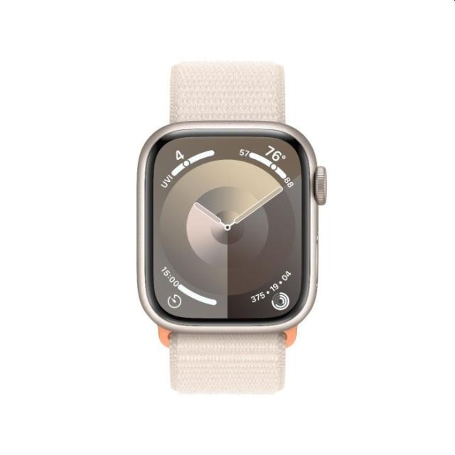 Часовник Apple Watch Series 9 GPS 41mm Starlight Aluminium Case with Starlight Sport Loop