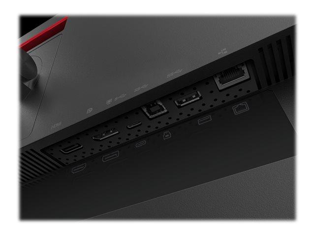 Монитор Lenovo ThinkVision P32p-20, 31.5" (80.1 cm) IPS панел, 4K/UHD, 4ms, 350 cd/m2, DisplayPort, HDMI, USB Hub, LAN