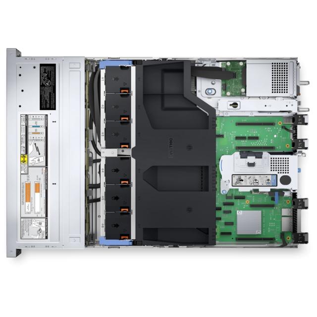 Сървър Dell PowerEdge R750XS, Chassis 8 x 3.5", Dual Intel Xeon Silver 4310 (18M Cache, 2.1GHz), 128GB, 2x480GB SSD SATA Mix Use 6Gbps 512 2.5in Hot-plug AG Drive, 3 DWPD, Rails, PERC H755 with front load, iDRAC9 Enterprise 15G, Dual PSU 800W, 3Y POW