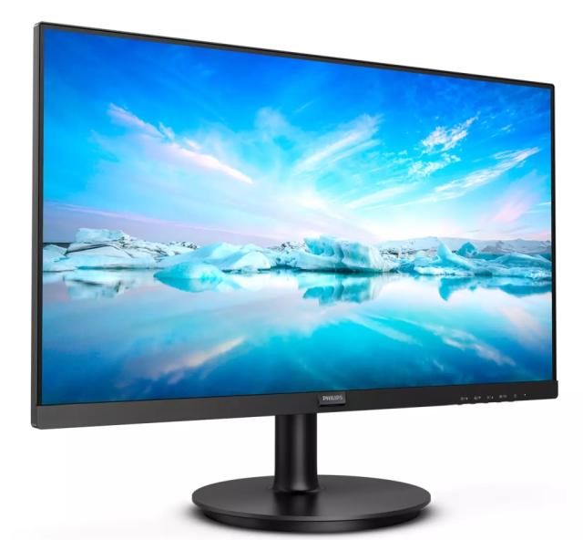 Монитор Philips 221V8, 21.5" VA WLED, 1920x1080@75Hz, 4ms GtG, 250cd m/2, 3000:1, Mega Infinity DCR, Adaptive Sync, FlickerFree, Low Blue Mode, Tilt, D-SUB, HDMI