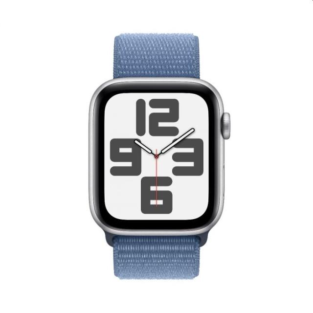 Часовник Apple Watch SE2 v2 Cellular 44mm Silver Alu Case w Winter Blue Sport Loop