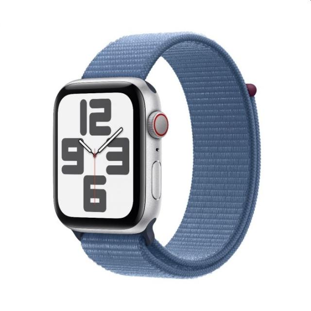 Часовник Apple Watch SE2 v2 GPS 44mm Silver Alu Case w Winter Blue Sport Loop