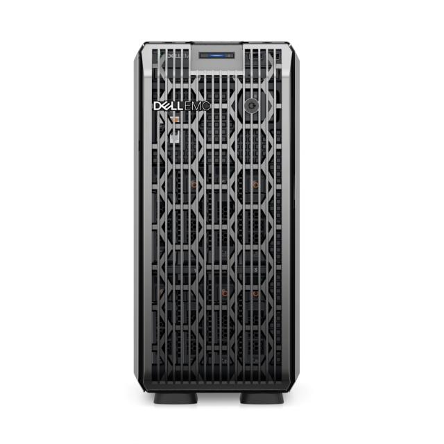 Сървър Dell PowerEdge T350, Chassis 8 x 3.5", Xeon E-2314, 16GB, 1x480GB SSD SATA Read Intensive 6Gbps 512 2.5" Hot-plug AG Drive, Bezel, Broadcom 5720 Dual Port, PERC H355, iDRAC9 Basic 15G, Redundant 600W, 3Y Basic Onsite