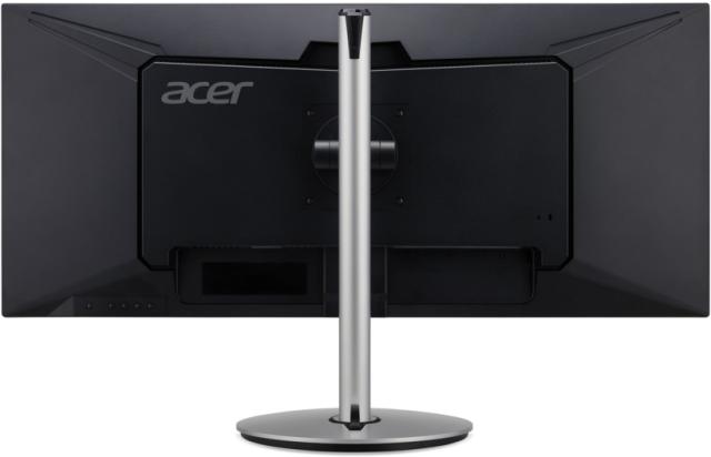 Монитор Acer CB342CKCsmiiphuzx, 34" IPS LED, Anti-Glare, ZeroFrame, FreeSync, HDR400, 1ms(VRB), 100M:1, 400 nits, 3440x1440 QHD, 75Hz, 2xHDMI, DP, Type-C(65W), Audio out, USB 3.0 Hub, Speakers 2x3W, Height adj., Tilt, Silver/Black